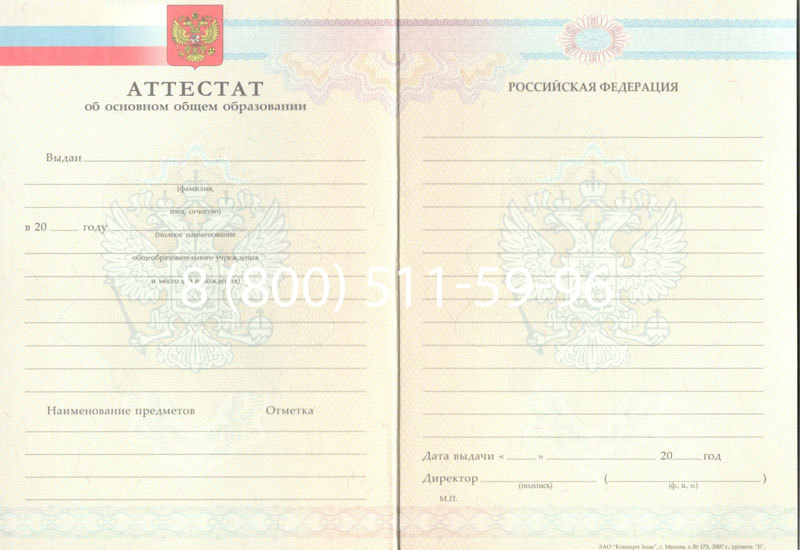 Купить Аттестат за 9 класс 2007-2010 годов в Абакане Купить Аттестат за 9 класс 2007-2010 годов в Абакане